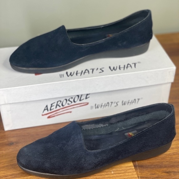 Vintage Aerosole Mo'Money Navy Loafer 7.5 - Picture 5 of 7